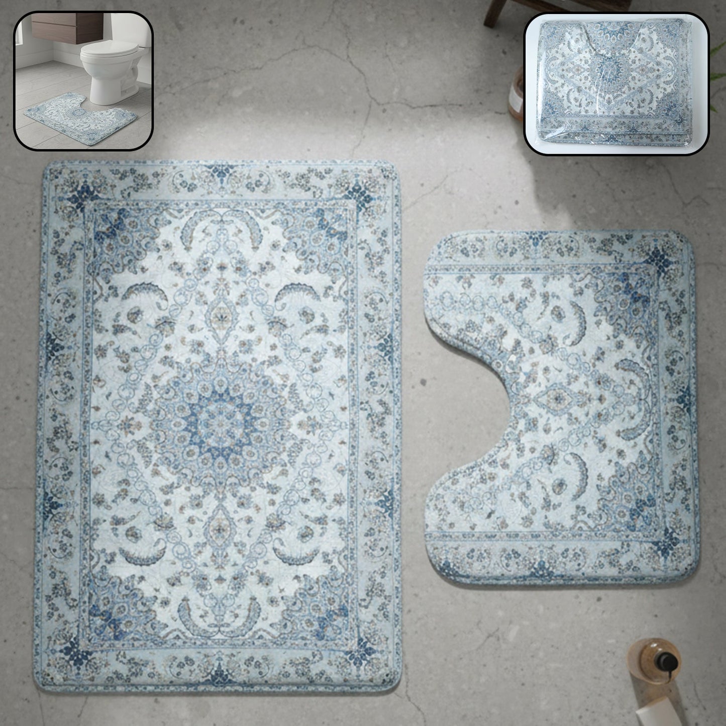 Toilet Mat Set
