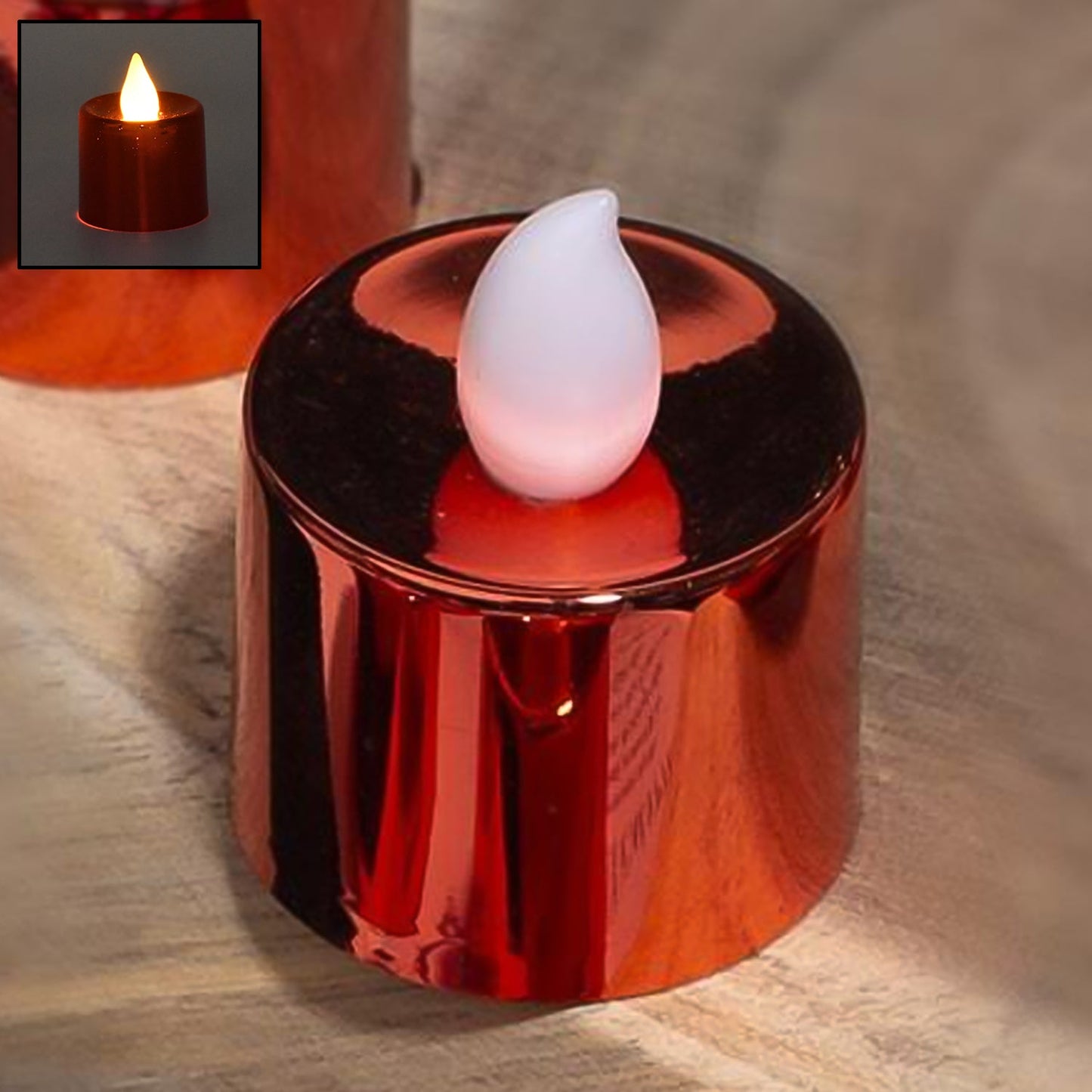 Electrical Candles Diya LED Tea Light (1 Pc / Multicolor)