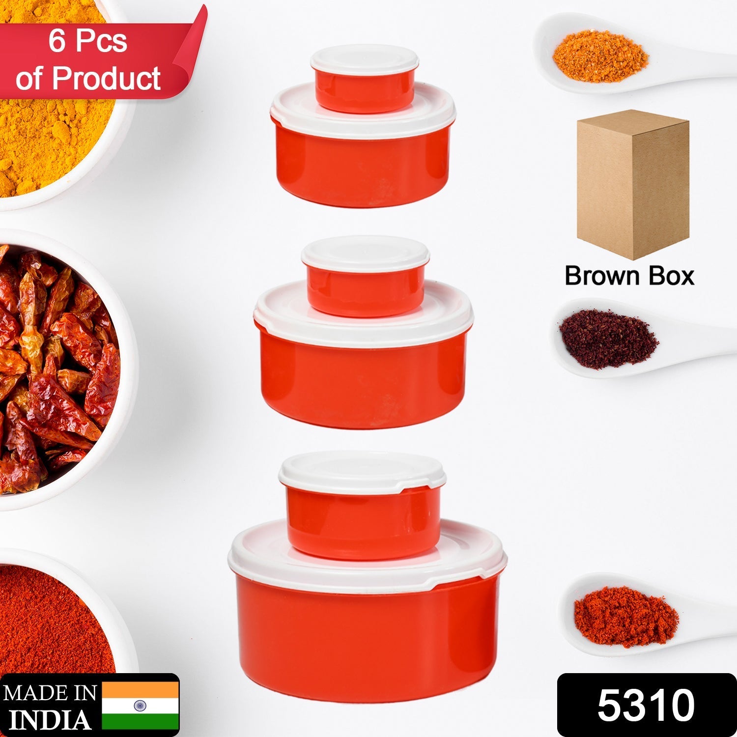 Plastic storage box with lid for food and rice