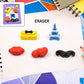 Fancy Colorful Eraser Set for Kids’ Parties & School (1 Set, Mixed Design)