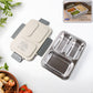 3-Compartment Stainless Steel Lunch Box (1 Pc)
