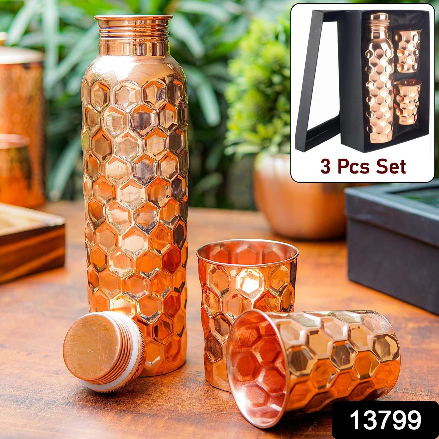 Textured Copper Hydration Bottle