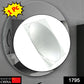 3D oval mirror sticker for decorating walls in homes or offices.