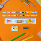 Wooden Pencil Set (5 Pc): School Supplies, Stationery Set for Kids