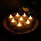 Lotus Shaped LED Flameless Tealight Candles - (8 Pc)