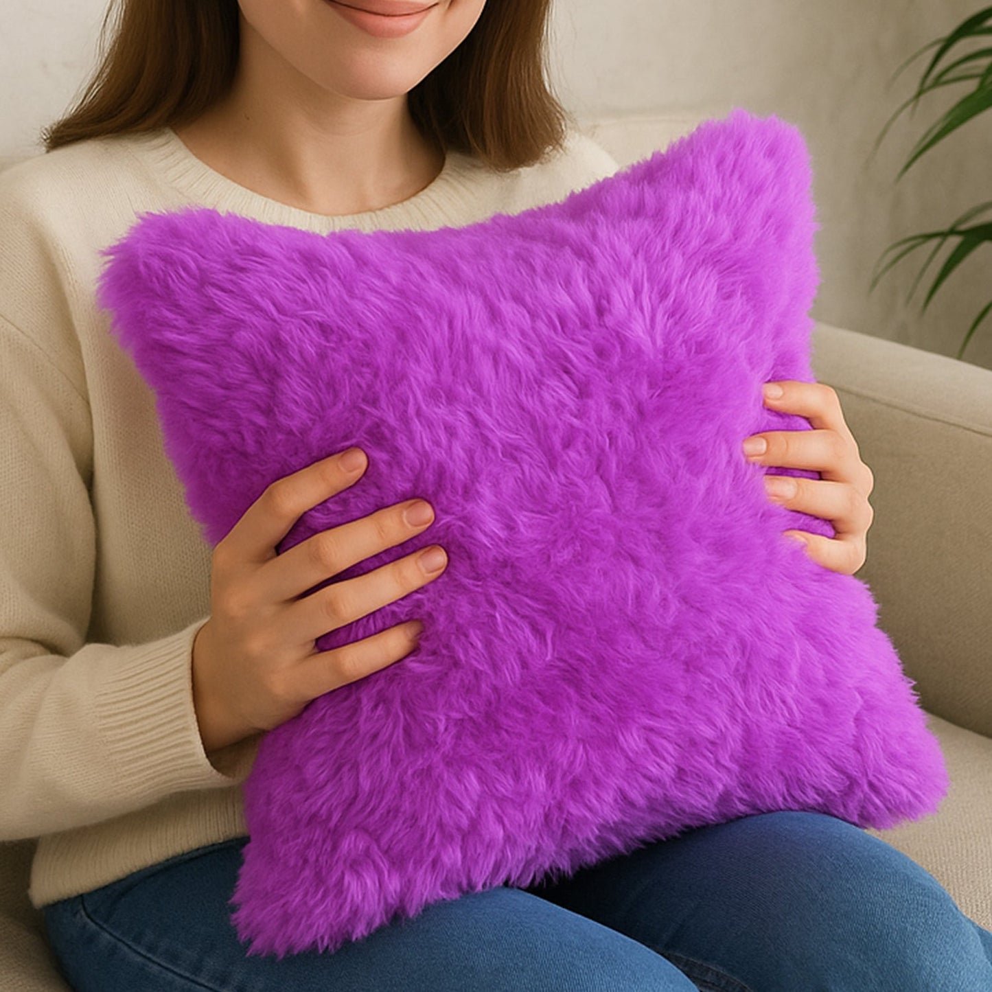 Super Soft Fluffy Cushion Pillow (1 Pc)
