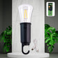 Solar & USB Rechargeable LED Hanging Camping Bulb Lantern Light (1 Pc)