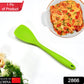 High heat resistant silicone spatula in use.