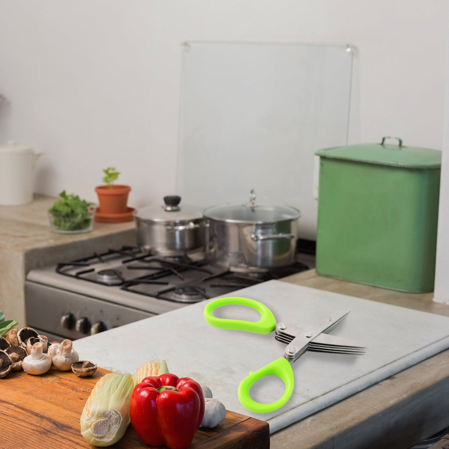 Multi Blade 5 Layer Herb Scissors