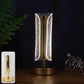 Luxury Tall Cylindrical Crystal Table Lamp