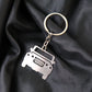 Stylish Metal Jeep Shape Keychain