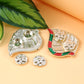 Leaf-Shaped Decorative Pooja Thali - (1 Pc)