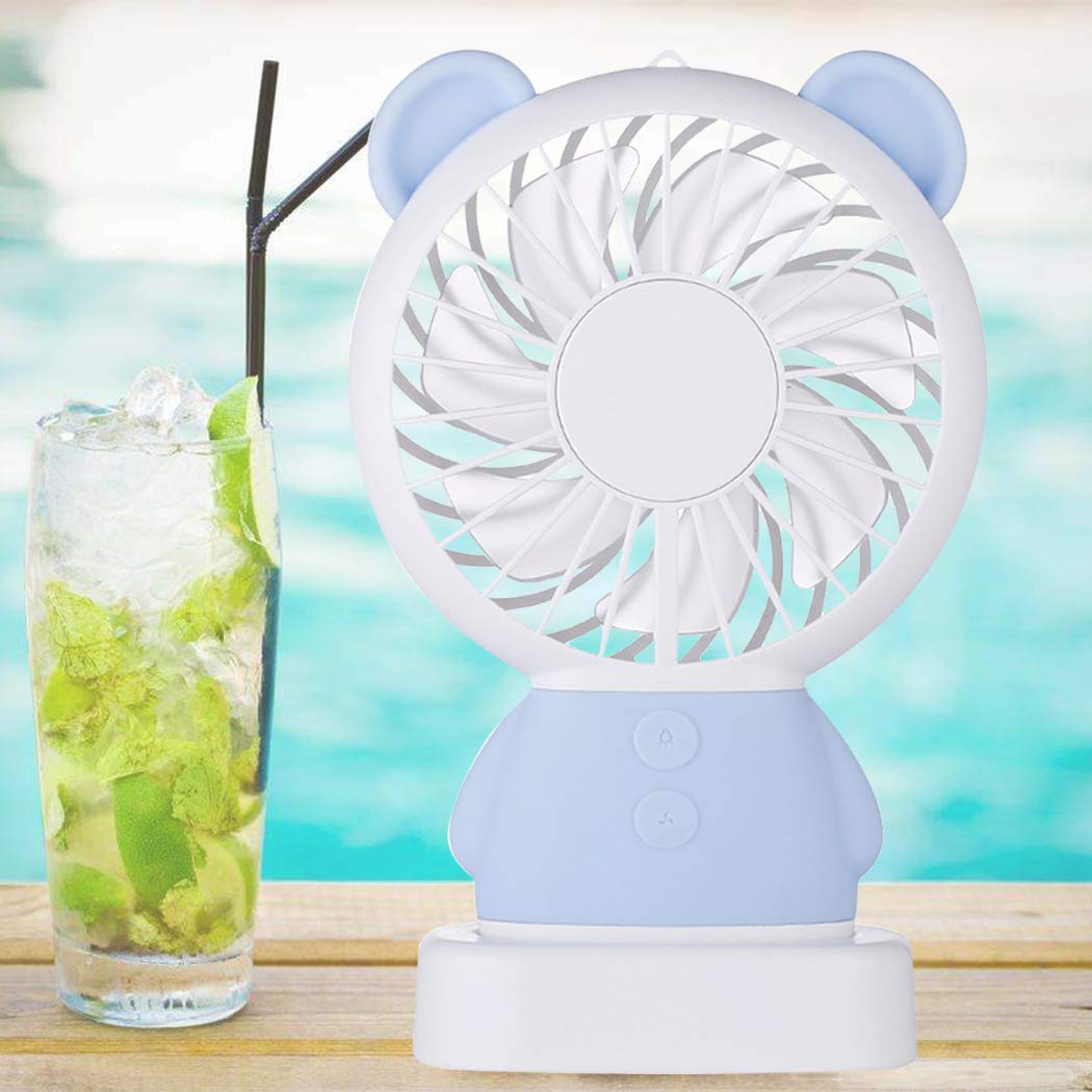 Portable fan with bear ears