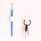 White Multifunctional Multi functional Hand Shape Wall Clip Hanger Keys Cable Holder