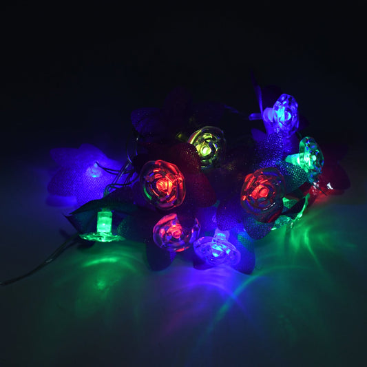 4-meter LED string light, flower design for Diwali