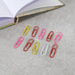 Vinyl-Coated Paper Clips - (10 Pc / Set)