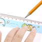 Premium Cute Cartoon Plastic Ruler Set for Kids (5 Pc)