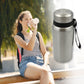 12754 Stainless Steel Water Bottle With Dori Easy to Carry Leak Proof, Rust Proof, Hot & Cold Drinks, Gym Sipper BPA Free Food Grade Quality, Steel fridge Bottle For office / Gym / School (600 Ml)