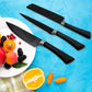 6 Pieces Professional Kitchen Knife Set, Meat Knife, Chef's Knife with Non-Slip Handle for Home, Kitchen and Restaurant with Chef Peeler and Scissor (Stainless Steel / 6 Pcs Set)