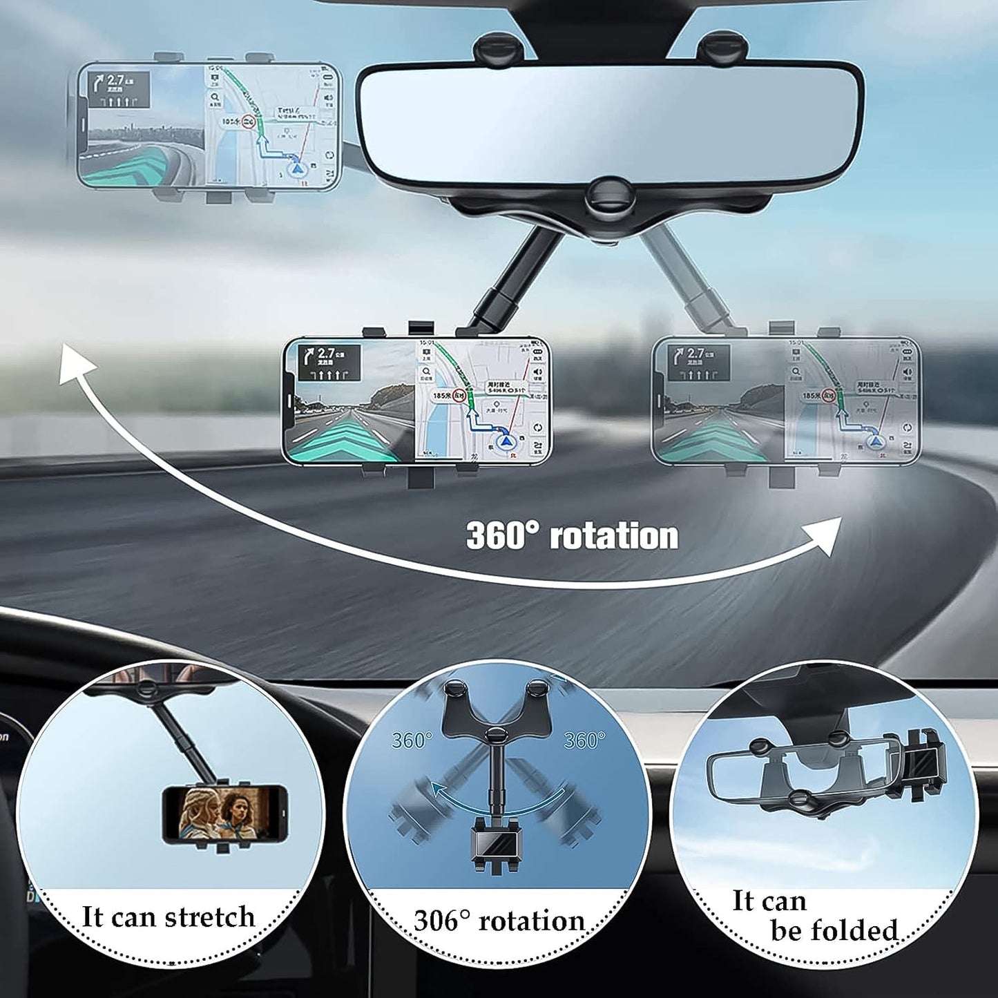 SpinFlex Car Phone Holder