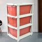 3-Layer Plastic Drawer Storage Organizer, Multi-Purpose Cabinet (1 Pc)