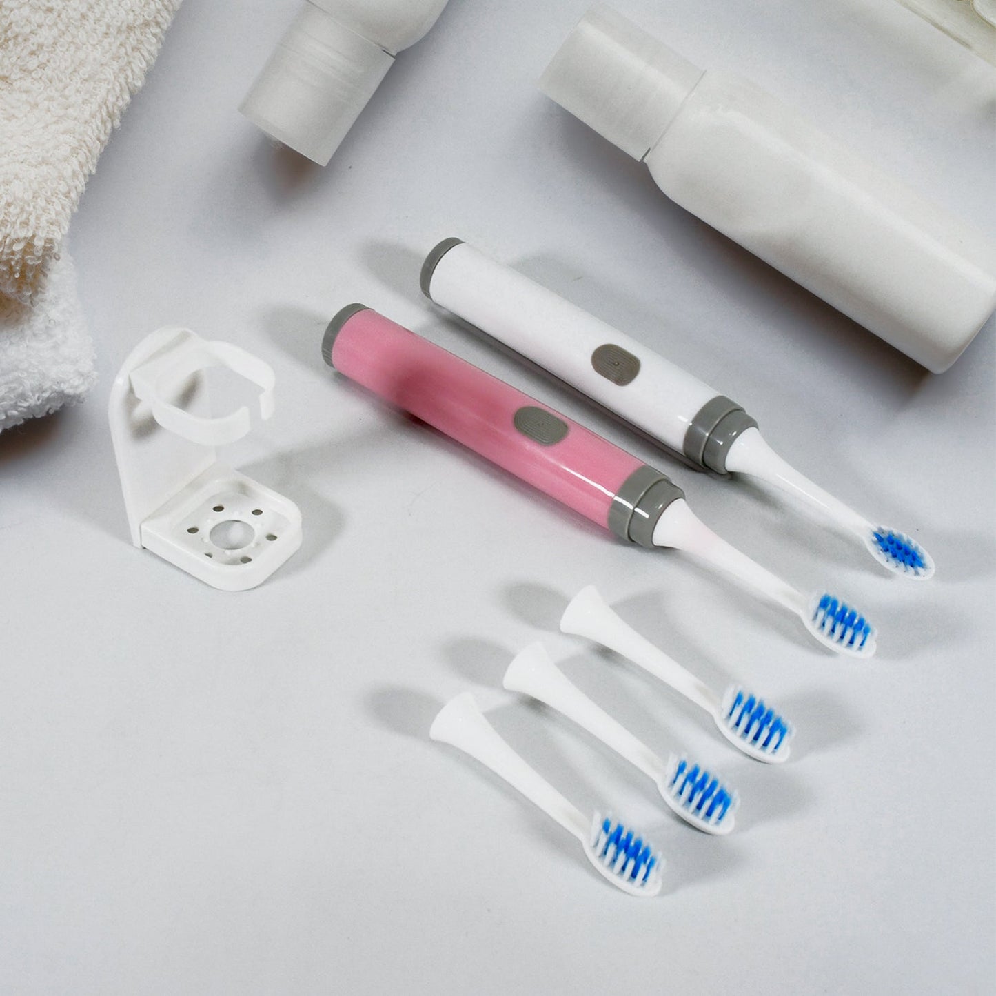 Adult Waterproof Electric Toothbrush Strong Sonic Charging with 4 Toothbrush Head and a toothbrush holder