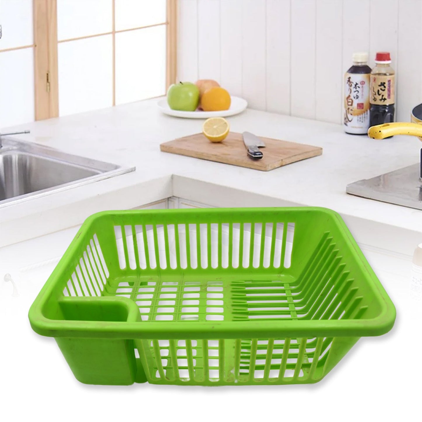 Multipurpose Plastic Kitchen Basket, Dish, Vegetables and Fruits Washing, Laundry cloath Multipupose Organizer Basket (43x30 Cm)