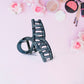 Plastic Hair Clamp Grip, Simple Matte Hair Barrette Clamp (1 Pc)