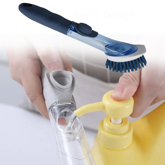 Kitchen scrub dish wand with refill heads