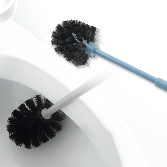 1338 PLASTIC ROUND TOILET CLEANER BRUSH PLASTIC BATHROOM CLEANER - ROUND HOCKEY STICK SHAPE TOILET BRUSH