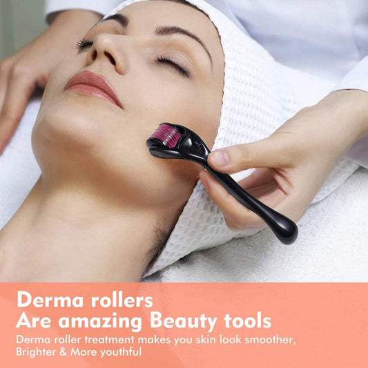 6601 Derma Roller Anti Ageing and Facial Scrubs & Polishes Scar Removal Hair Regrowth (0.75mm)