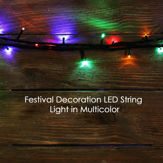 Diwali and Christmas LED string lights, 9-meter long, multi-color