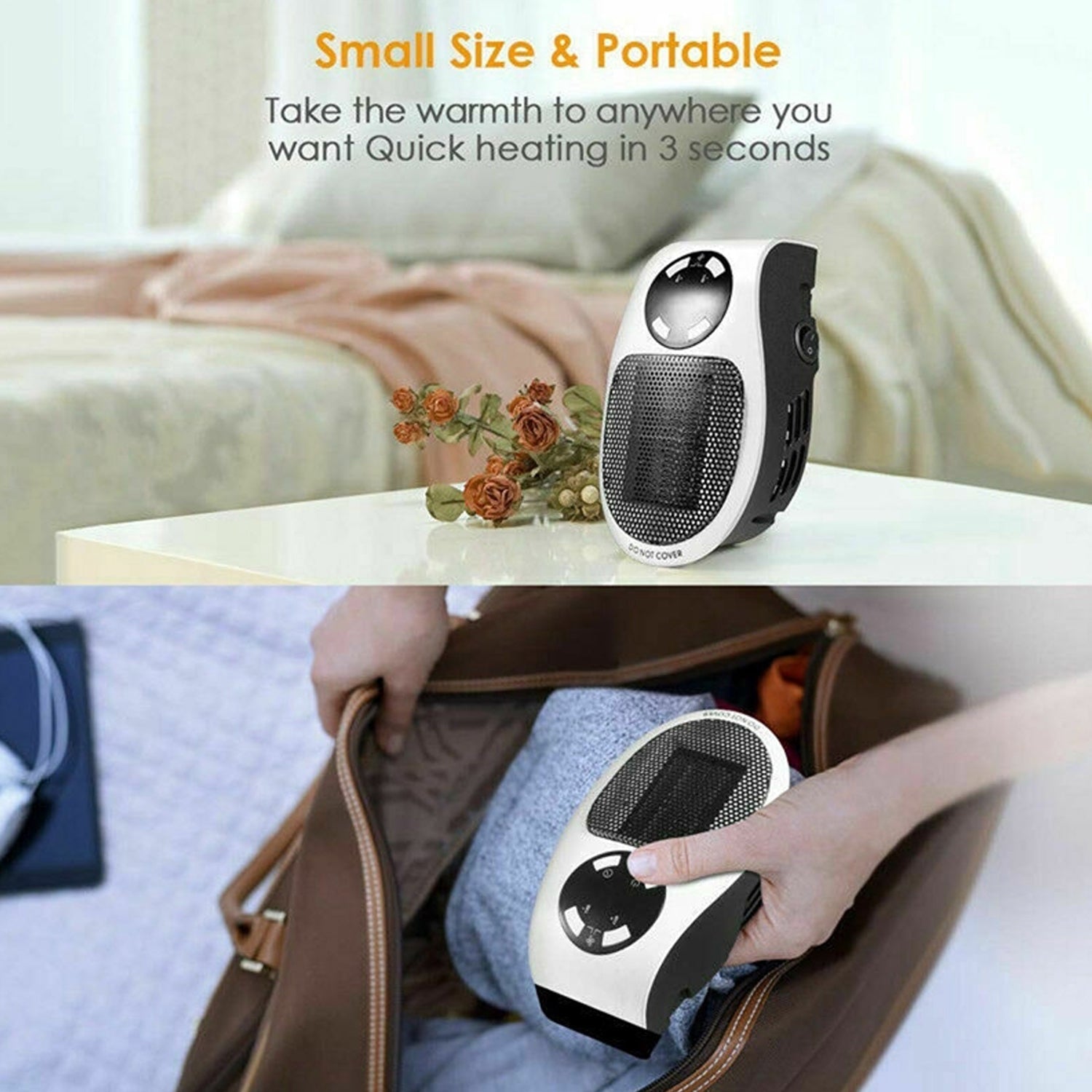 Mini electric heater for personal warmth