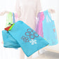 Washable reusable shopping bags with handles.