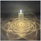 Decorative LED rose candle in transparent acrylic, suitable for home, Diwali, and Christmas.