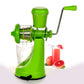 Manual fruit and vegetable juicer with strainer in multicolor