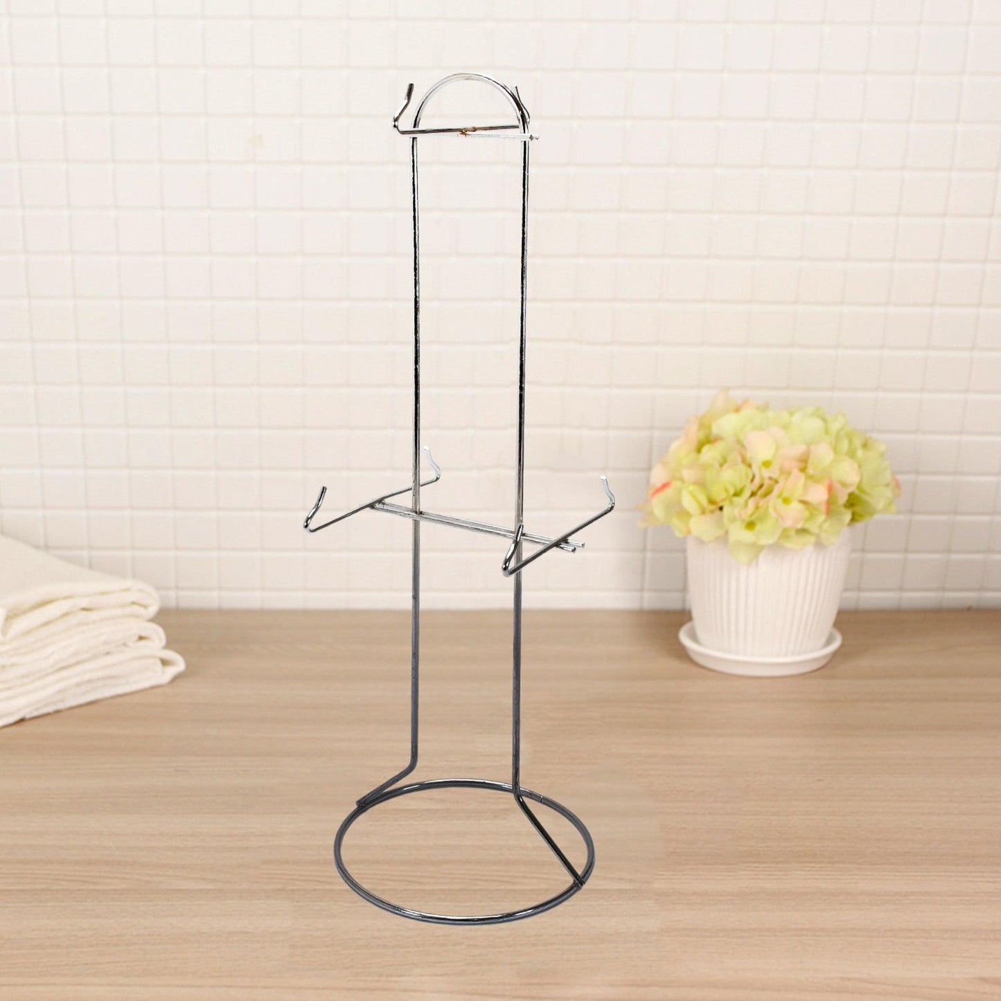 5251 Stainless Steel Kitchen Size Cup Stand Steel Cup Stand  with 6 Hooks for Cups 