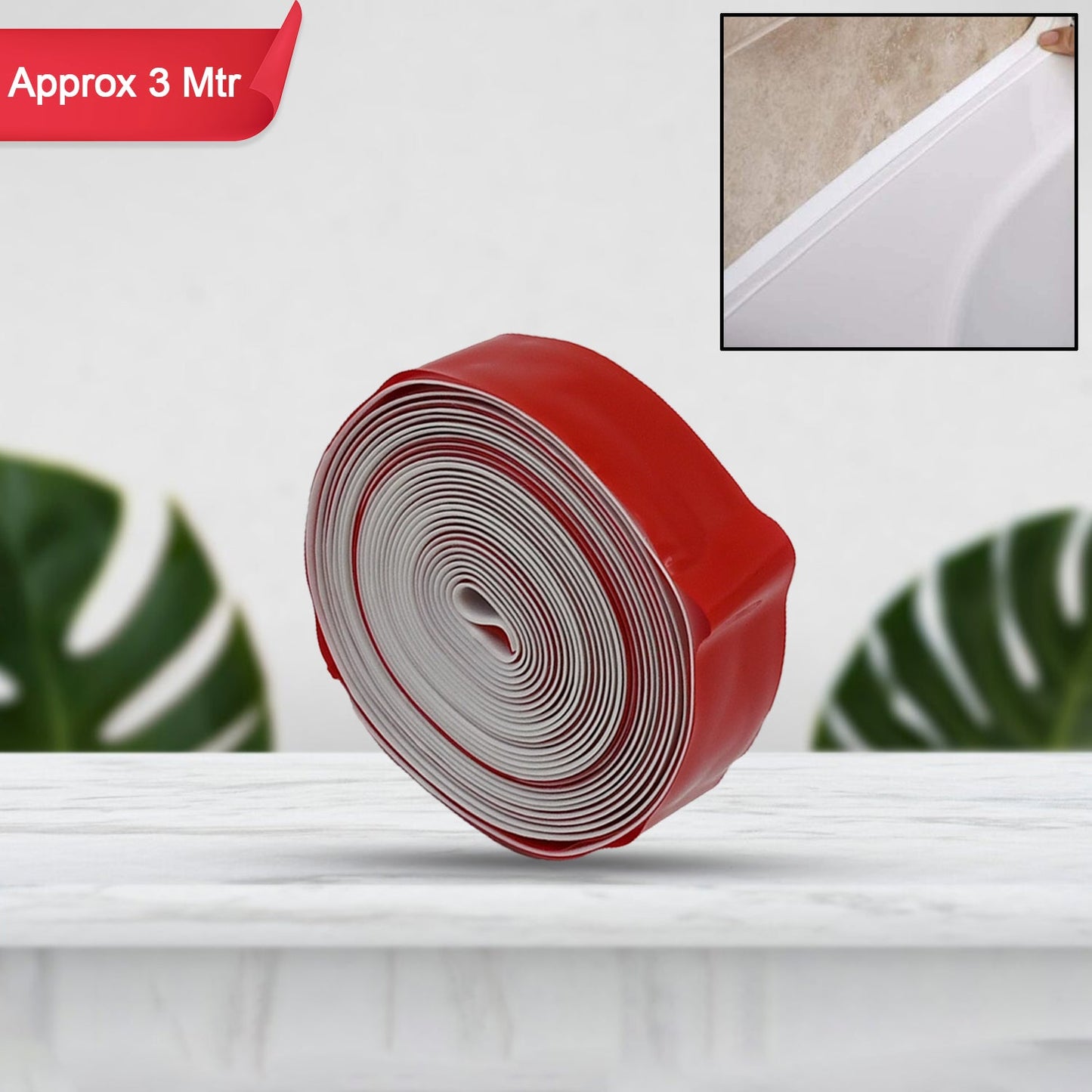 Kitchen Wall Sealing Strip Tape Sink Waterproof and Oil-Proof Caulk Tape Self Adhesive Sealing Tape for Corners and Gaps