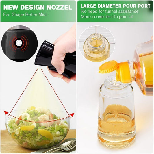 Glass Oil Dispenser Bottle Spray (1 Pc / 200 ml Approx)