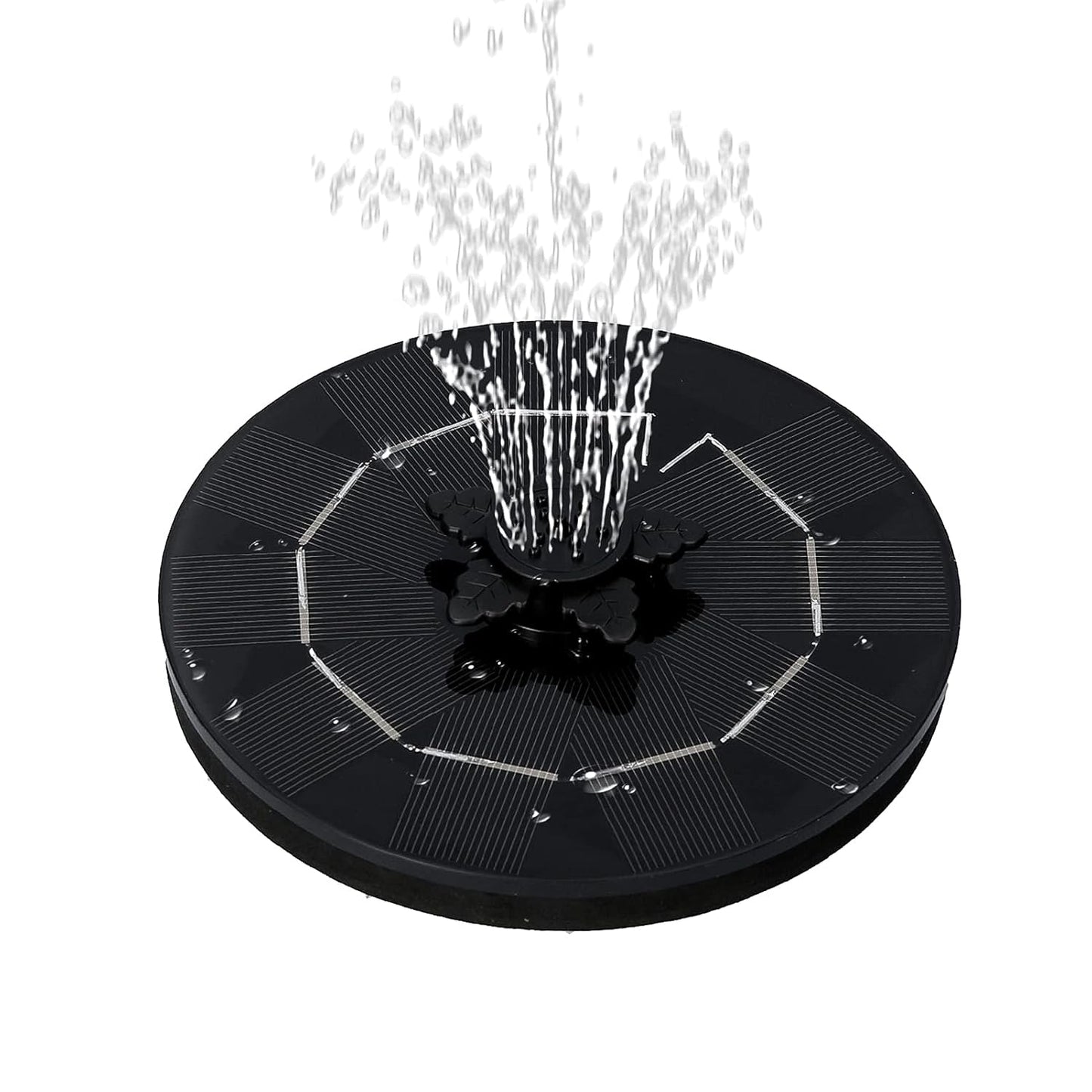 Fast Fountain by Pocket Hose - Solar-Powered - Instantly Adds a Water Feature Virtually Anywhere - 5 Spray Modes - No Installation or Batteries Required - Great for Bird Baths, Pools, Pond & More (1 Pc)