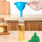 4237 Silicone Funnel For Pouring Oil, Sauce, Water, Juice And Small Food-GrainsFood Grade Silicone Funnel (1 Pc Green)