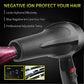 High-performance hair dryer in black