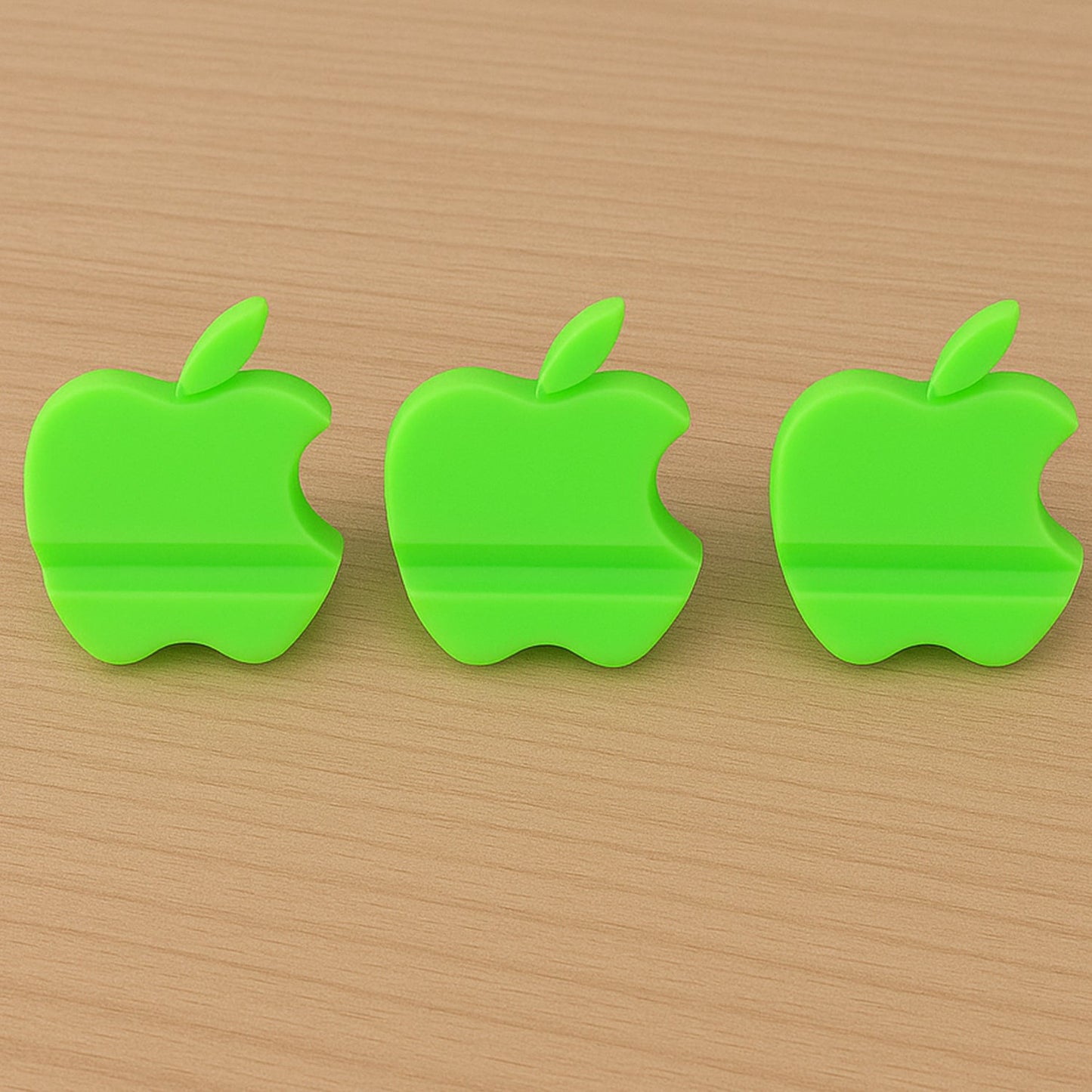 Apple-Shaped Plastic Mobile Phone Holder (3 Pc & mix color)
