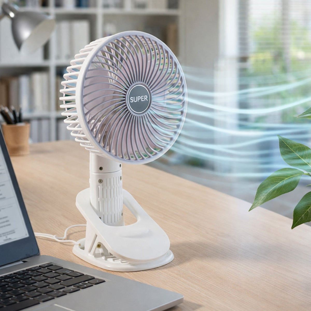 Plug and Play Portable USB Fan (1 Pc)
