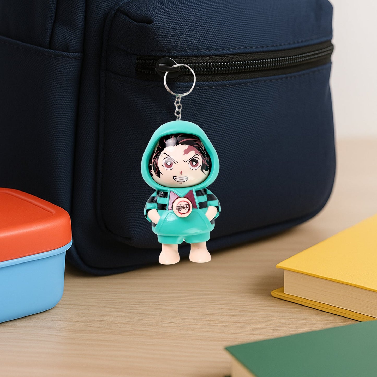 Cartoon Character Design Cute Action Figure Keychain (Mix  Design & 1 Pc)