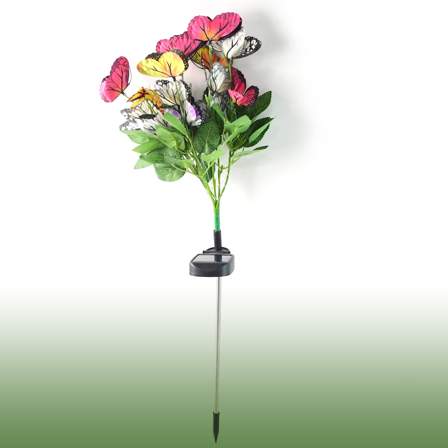 Solar-Powered LED Butterfly Garden Flower Light