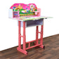 Portable kids' study table and chair set for home and office.