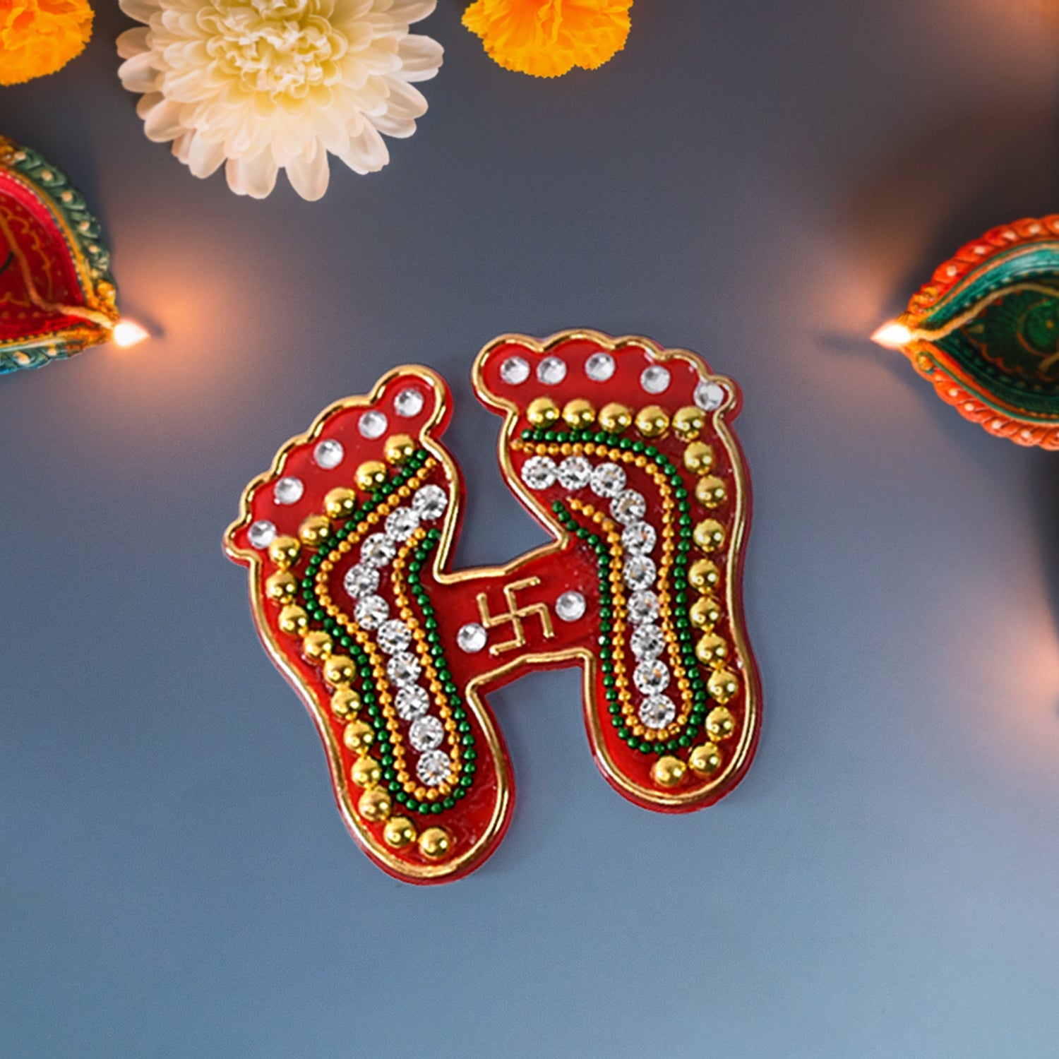 Festive Pad  Laxmi Foot Stickers