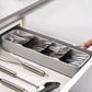 Cutlery tray box with compartments for various types of utensils