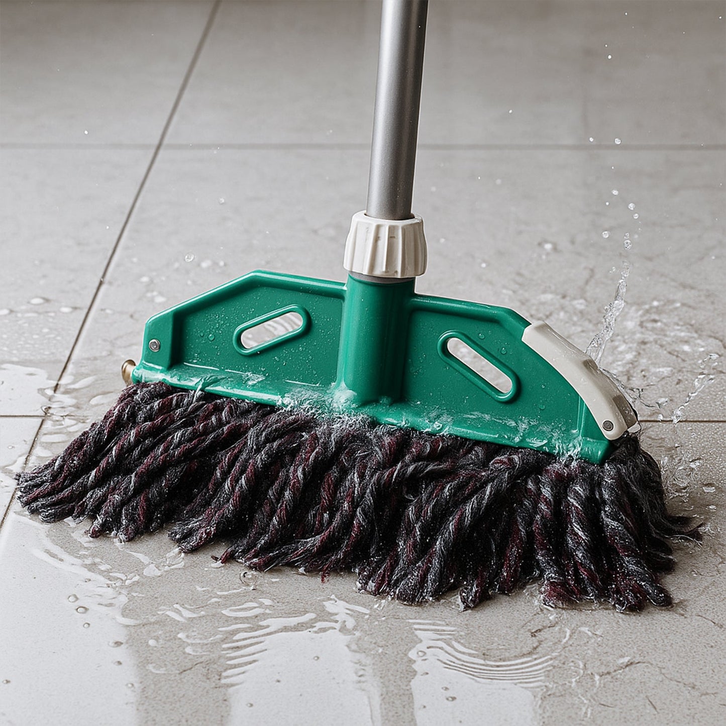 Premium Cotton Yarn Floor Cleaning Mop with Long Handle (1 Pc)